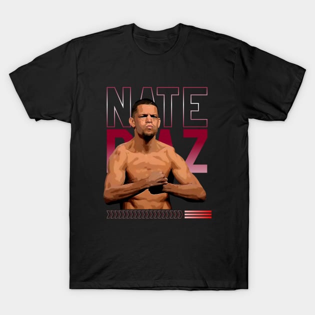 Nate Diaz T-Shirt by Aloenalone